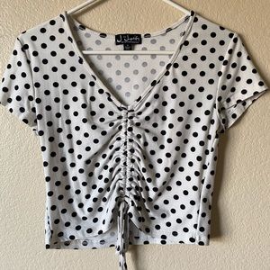 Polka dot crop top